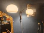 Dijkstra Booglamp Wandlamp Mushroom Stijl 70s vintage retro, Huis en Inrichting, Lampen | Wandlampen, Ophalen, Gebruikt, Glas