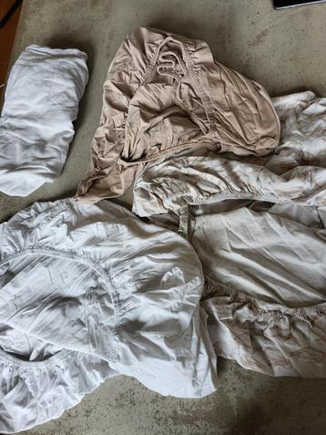 3x hoeslaken 1x molton ledikant matras beschikbaar voor biedingen