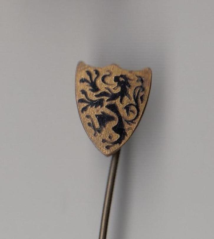 Belgische Leeuw speldje Leger, Verzamelen, Militaria | Algemeen, Landmacht, Embleem of Badge, Nederland, Ophalen of Verzenden