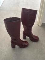 Bordeaux rode hoge lak laarzen, Kleding | Dames, Schoenen, Ophalen, Zo goed als nieuw, Rood, Hoge laarzen
