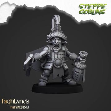 Steppe Goblin Hero - Highlands Miniatures 
