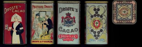 Vintage blik Droste’s cacao, Verzamelen, Blikken, Gebruikt, Overige, Droste, Ophalen of Verzenden