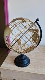 Decoratieve Globe - Gouden Wereldbol, Huis en Inrichting, Woonaccessoires | Wereldbollen, Ophalen of Verzenden, Zo goed als nieuw