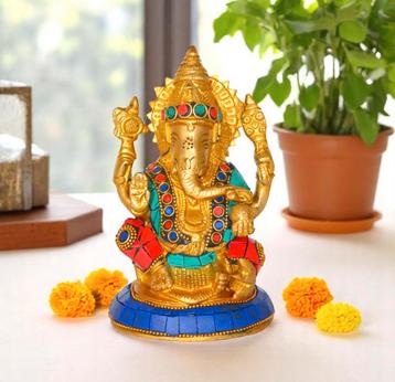 Ganesha Murti met steentjes beschikbaar voor biedingen