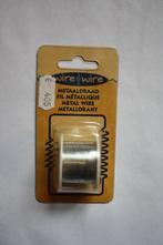 1 stuks wire en wire metaaldraad zilver 0,45mmx22m, Verzenden, Nieuw, Draad