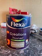 Flexa Creations Muurverf Camouflage Green 1 Liter, Doe-het-zelf en Verbouw, Verf, Beits en Lak, Ophalen, Gebruikt, Verf, Minder dan 5 liter