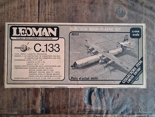 Leoman C-133B Cargomaster 1:144 Resin, Hobby en Vrije tijd, Modelbouw | Vliegtuigen en Helikopters, Zo goed als nieuw, 1:72 tot 1:144