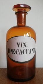 VIN. IPECACUANH. Apotheekersfles, Antiek en Kunst, Ophalen of Verzenden
