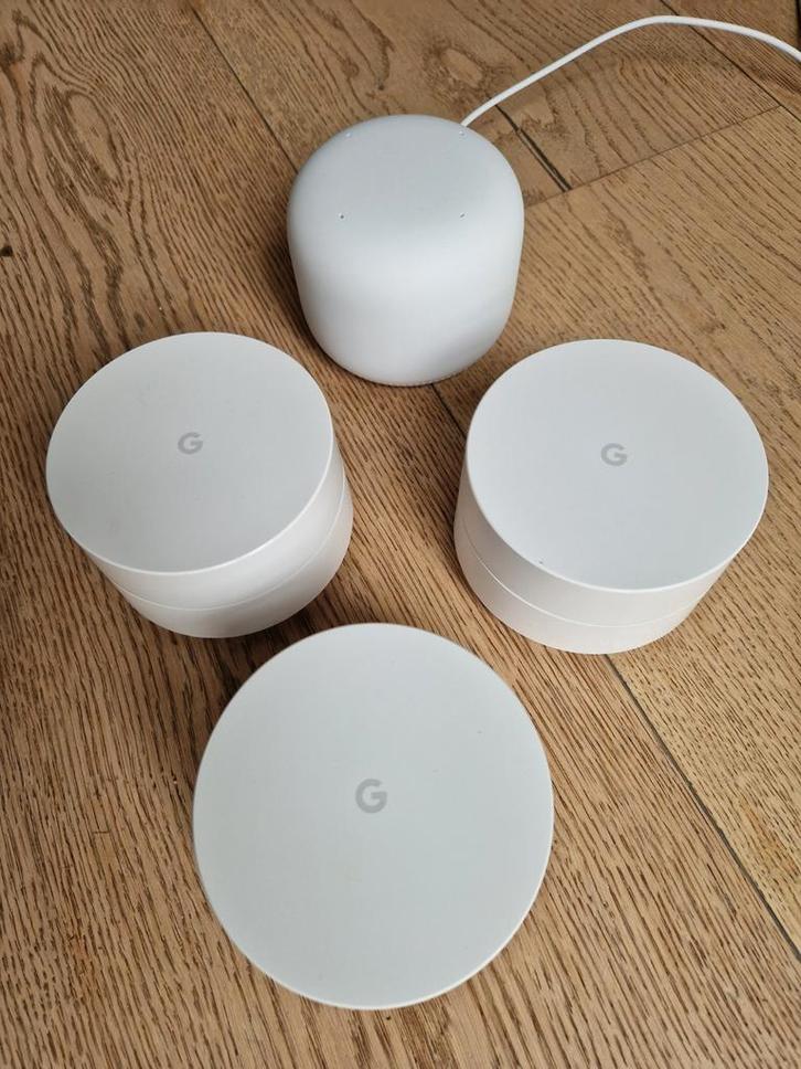 Google Wifi + Nest Wifi punt, Computers en Software, Accesspoints, Zo goed als nieuw, Ophalen