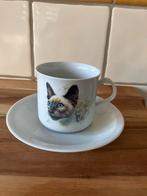 Bavaria Creidlitz Kop en Schotel met Kat, Huis en Inrichting, Keuken | Servies, Ophalen of Verzenden, Zo goed als nieuw, Overige stijlen