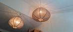2 lampion lampen van stof, Huis en Inrichting, Lampen | Hanglampen, Ophalen of Verzenden, Zo goed als nieuw, Stof, 50 tot 75 cm