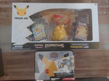 Pokemon celebrations chest en pikachu vmax premium figure  beschikbaar voor biedingen