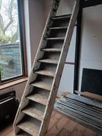 Houten trap, Doe-het-zelf en Verbouw, Ladders en Trappen, Ophalen, Gebruikt, Minder dan 2 meter