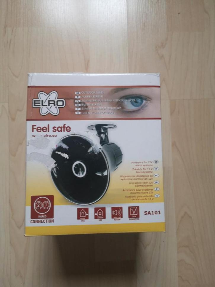ELRO buitensirene SA101, Doe-het-zelf en Verbouw, Alarmsystemen, Nieuw, Sirene, Ophalen of Verzenden