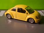 Welly - Volkswagen New Beetle [geel] 1/60, Ophalen of Verzenden, Gebruikt, Auto