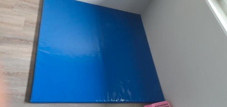 blauwe val/speelmat 119x119x3cm, Kinderen en Baby's, Speelgoed | Speelkleden, Gebruikt, Ophalen