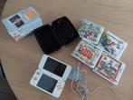 Nintendo 2DS XL+ 4 Mario Games + Hoes, Spelcomputers en Games, Spelcomputers | Nintendo 2DS en 3DS, Met games, Gebruikt, Ophalen of Verzenden
