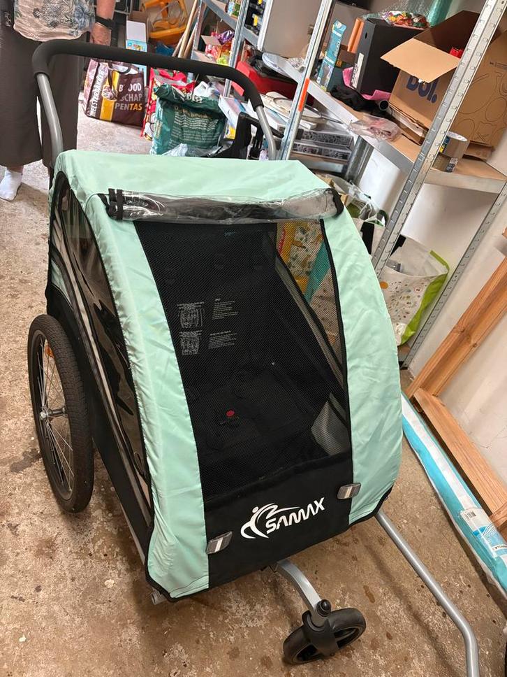 Samax Fietskar - Zo Goed Als Nieuw, Fietsen en Brommers, Fietsaccessoires | Aanhangers en Karren, Zo goed als nieuw, Kinderkar