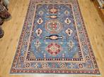 Handgeknoopt oosters tapijt kazak 248x172, Huis en Inrichting, Stoffering | Tapijten en Kleden, Info@SlatsAntiek.nl, 150 tot 200 cm