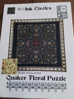 Prachtig borduurpatroon van ink circles, quaker Floral puzzl, Hobby en Vrije tijd, Borduren en Borduurmachines, Ophalen of Verzenden