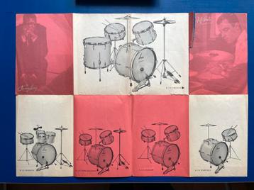 Folder drumstel Sonor, jaren 50/60 beschikbaar voor biedingen