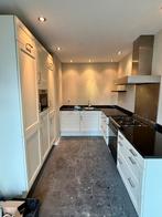 Complete keuken wit/zwart met SMEG oven/fornuis, Huis en Inrichting, Keuken | Complete keukens, Ophalen, Gebruikt, Wit, Hoekkeuken