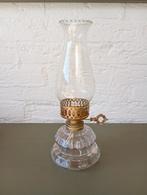 Antieke olielamp van glas, Antiek en Kunst, Antiek | Glas en Kristal, Ophalen