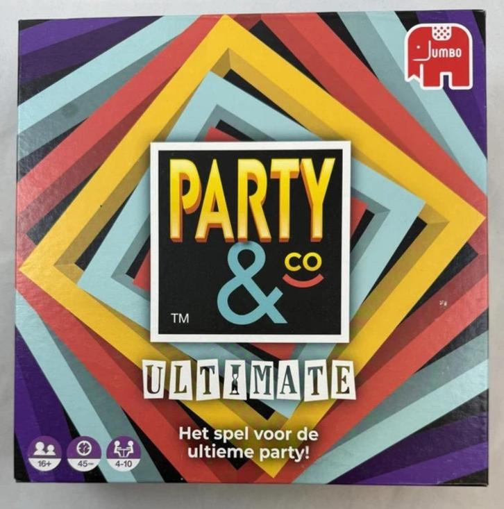 Party & Co Ultimate Jumbo bordspel partyspel gezelschapsspel, Hobby en Vrije tijd, Gezelschapsspellen | Bordspellen, Zo goed als nieuw