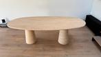 Travertin eettafel midcentury voor binnen/buiten 230x74x110, Ophalen, Overige materialen, Gebruikt, 100 tot 150 cm