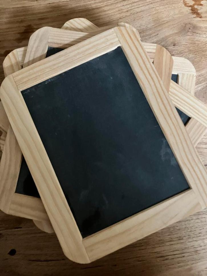 11 krijtbordjes, Diversen, Schoolborden, Krijtbord, Mobiel, Ophalen of Verzenden