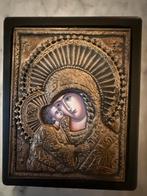 Byzantijnse Icoon Maria met Kind, Antiek en Kunst, Antiek | Religie, Ophalen of Verzenden