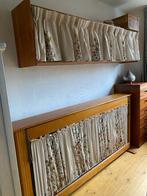 Opklapbed. Origineel Hazenberg slaapmeubel, Ophalen, 90 cm, Eenpersoons, Bruin