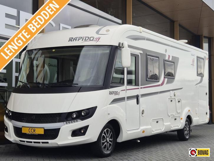 Rapido Premium 8066 DF Lengtebedden, Caravans en Kamperen, Campers, Bedrijf, tot en met 2, Integraal, Rapido, Diesel, Automaat
