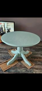 Gratis eiken tafel diameter 100 cm, Huis en Inrichting, Ophalen, Gebruikt, 100 tot 150 cm, Rond