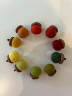 Wolvilten Eikels - Herfsttafel Decoratie, Huis en Inrichting, Ophalen of Verzenden, Nieuw