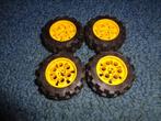 Partij M437=4x Lego technic wielen, Kinderen en Baby's, Speelgoed | Duplo en Lego, Lego, Lego, Gebruikt, Lego