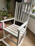 Witte Schommelstoel, Huis en Inrichting, Stoelen, Ophalen, Gebruikt, Wit, Eén
