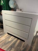 Mooie witte houten ladekast of baby commode met lades, Ophalen, Overige materialen, Gebruikt, 100 tot 150 cm