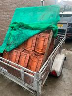 Zwart Geglazuurde Dakpannen & Kantpannen - VH, Doe-het-zelf en Verbouw, Dakpannen en Dakbedekking, Ophalen, Gebruikt, Steen of Klei