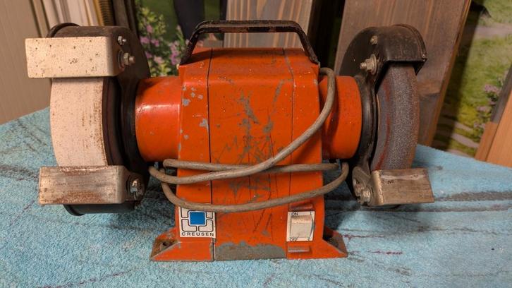 Creusen DS 7150 TS Werkbank slijpmachine, Doe-het-zelf en Verbouw, Gereedschap | Slijpmachines, Gebruikt, Werkbankslijpmachine