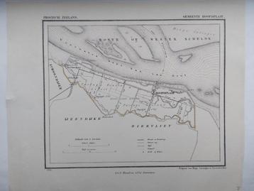 30 / Hoofdplaat Zeeland Litho uit 1867 van J. Kuyper beschikbaar voor biedingen