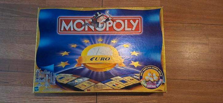 Monopoly Euro, Hobby en Vrije tijd, Gezelschapsspellen | Bordspellen, Zo goed als nieuw, Een of twee spelers, Drie of vier spelers