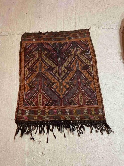 KEL8 Authentiek Berberkleed kelim Marokko warme aardetinten, Huis en Inrichting, Stoffering | Tapijten en Kleden, Gebruikt, 100 tot 150 cm
