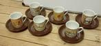 Vintage kop en schotels, nieuw in doos, jaren 80, Nieuw, Ophalen of Verzenden, Overige stijlen, Kop(pen) en/of Schotel(s)