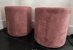 1 roze poef, Ophalen, Zo goed als nieuw, Rond, Minder dan 50 cm