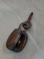 Antieke katrol, Ophalen of Verzenden