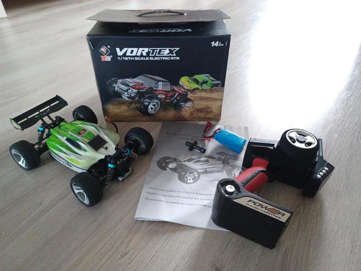 Vortex 1:18 RC Car 4wd Vehicle Groen WL Toys A959, Hobby en Vrije tijd, Modelbouw | Radiografisch | Auto's, Gebruikt, Auto offroad
