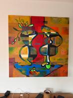 Abstract Schilderij - 1x1 meter, Ophalen of Verzenden