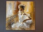 Schilderij handgeschilderd ballerina 1 bij 1 meter, Ophalen
