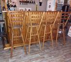 BARKRUKKEN MET RUGLEUNING, Huis en Inrichting, Barkrukken, 5 krukken of meer, Ophalen, Gebruikt, 60 tot 90 cm